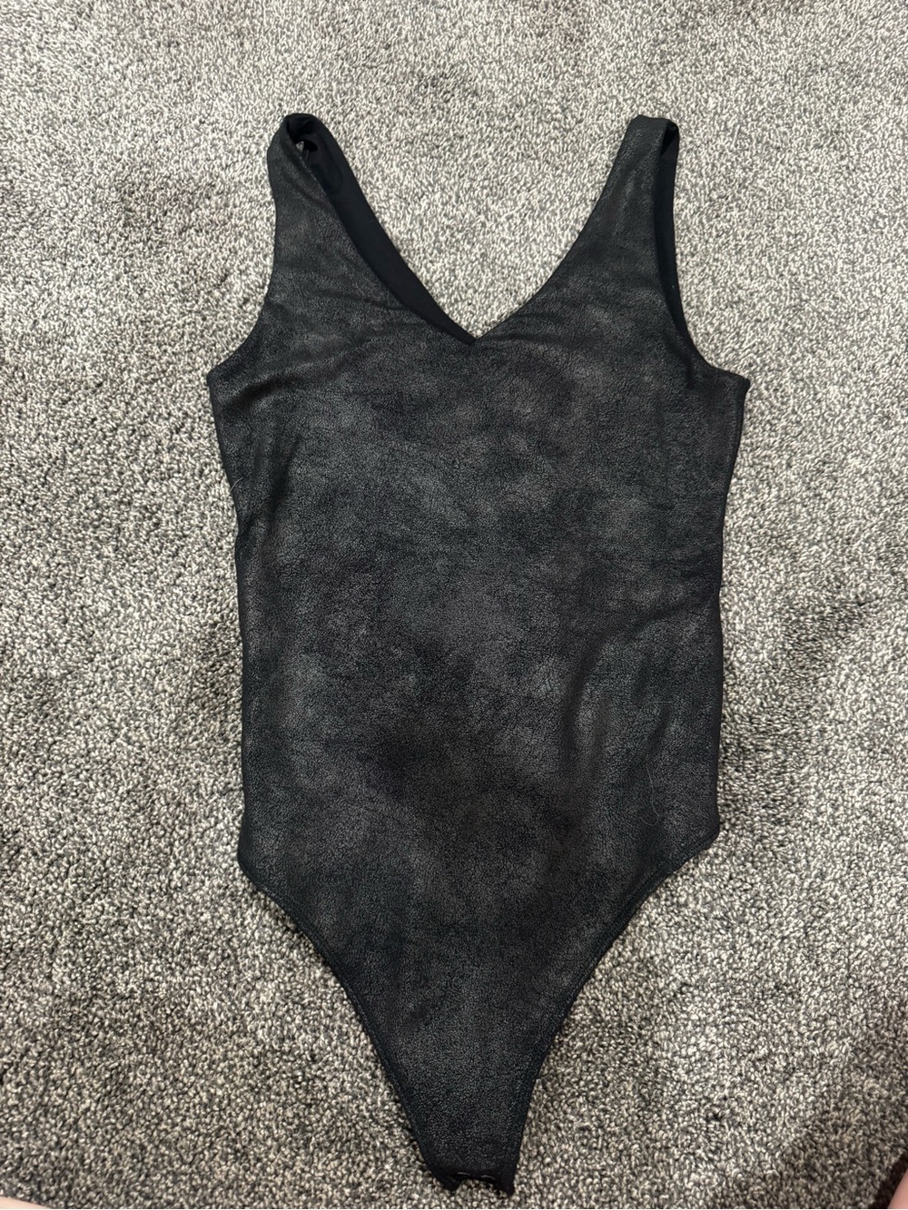 Abercrombie Faux Leather Bodysuit